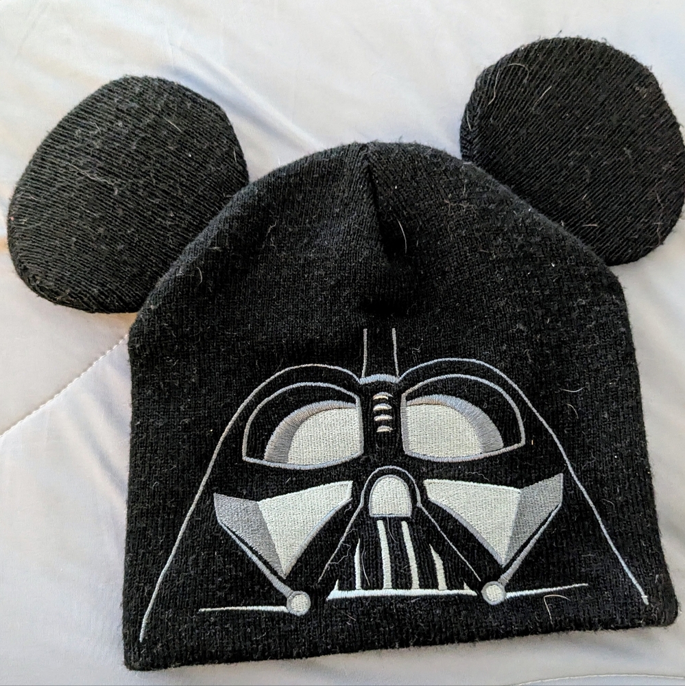Black Darth Vader Beanie with Ears
